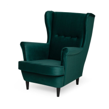 Greensite USZAK ZELLA fotel, szín - smaragdzöld, széklábak színe - fekete (GSAG5999114130565) bútor