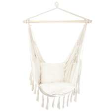  GREKO szövet függőszék - bézs - 150x120cm kerti bútor