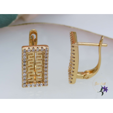  Grész antiallergén bőrbarát görög mutivumos fülbevaló-18K fülbevaló