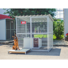  GRID Kutya kennel, 2x2m alapterület padozat nélkül szállítóbox, fekhely kutyáknak
