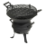Grill Meister GrillMeister HG-08199 (Landmann 0630 / Grill Chef 063091) 35 cm faszenes Barbecue grillhordó, öntöttvas kerti grillező