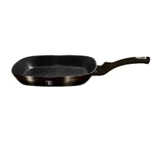  Grill serpenyő márvány bevonattal 28cm METALLIC LINE SHINY BLACK EDITION 20332 edény
