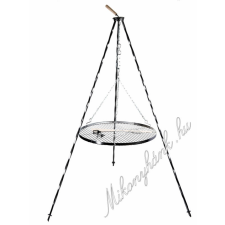 Grillrács 60cm + 150cm állvány szett kerti sütés és főzés