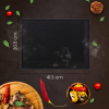  Grilltálca kétoldalas grill lap 41,3x30,5 cm antracit öntöttvas 161579645