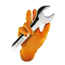 Grippaz Kesztyű Grippaz 100% Nitril  7/S - dobozos 50 db-os - NARANCS