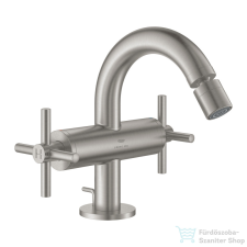 Grohe ATRIO bidé csaptelep automata leeresztővel,Supersteel 24353DC0 csaptelep