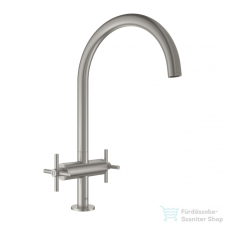 Grohe ATRIO KÉTKAROS MOSOGATÓCSAP 1/2? matt szuperacél 30362DC0 csaptelep
