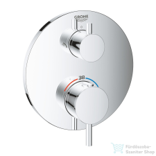 Grohe Atrio termosztátos zuhany keverő 2 kimenethez, beépített elzáró/váltó szeleppel, króm 24135003 csaptelep