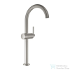 Grohe ATRIO XL magasított mosdó csaptelep click-clack leeresztővel,Supersteel 24365DC0 (24365DC0)