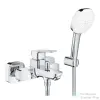 Grohe CUBEO egykaros kádtöltő csaptelep zuhanyszettel,króm 1018140000 (1018140000)