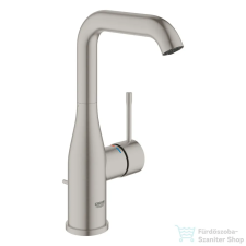 Grohe ESSENCE L magasított mosdó csaptelep automata leeresztővel,Supersteel 24174DC1 (24174DC1) csaptelep