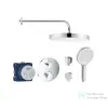 Grohe falsík alatti, termosztátos zuhanyrendszer GROHTHERM kezelővel, Kielle kiegészítőkkel, króm SANI21GKK005