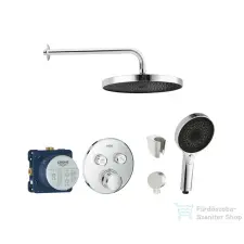 Grohe falsík alatti, termosztátos zuhanyrendszer SMARTCONTROL kezelővel, Kielle kiegészítőkkel, króm SANI21GKK000 csaptelep