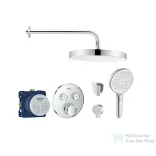 Grohe falsík alatti, termosztátos zuhanyrendszer SMARTCONTROL kezelővel, Kielle kiegészítőkkel, króm SANI21GKK001 csaptelep