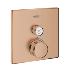 Grohe Grohtherm Smartcontrol Falsík alatti termosztátos csaptelep 1 utas szögletes Brushed Warm Sunset csaptelep