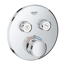 Grohe Grohtherm Smartcontrol Falsík alatti termosztátos csaptelep 2 utas kerek Króm csaptelep