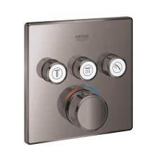 Grohe Grohtherm Smartcontrol Falsík alatti termosztátos csaptelep 3 utas szögletes Hard Graphite csaptelep