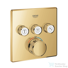 Grohe Grohtherm SmartControl termosztátos falsík alatti színkészlet 3 fogysztóhoz,Cool Sunrise 29126GL0 csaptelep