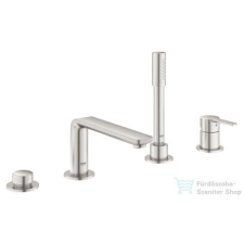 Grohe Lineare 4-lyukú perembe építhető kádtöltő csaptelep, supersteel 19577DC1 csaptelep