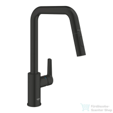 Grohe Quickfix START kihúzható fejes,2 funkciós mosogató csaptelep,matt fekete 306312430 (306312430) csaptelep