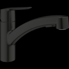 Grohe QUICKFIX START MOSOGATÓ CSAPTELEP ÁLLÓ FEKETE MATT KIHÚZHATÓ FEJJEL csaptelep