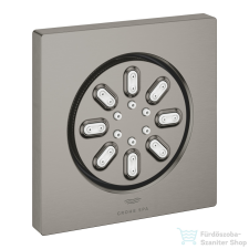 Grohe Rainshower Aqua oldalfúvóka/testzuhany, 2 féle vízsugárral,Brushed Hard Graphite 26802AL0 csaptelep