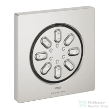 Grohe Rainshower Aqua oldalfúvóka/testzuhany, 2 féle vízsugárral,Supersteel 26802DC0 (26802DC0) csaptelep