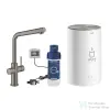 Grohe RED Duo mosogató csaptelep M-es méretű bojlerrel,Brushed Hard Graphite 30327AL1 (30327AL1)