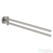 Grohe START 43,9 cm-es törölközőtartó,Supersteel 41183DC0 fürdőszoba kiegészítő