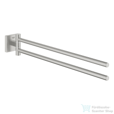 Grohe START CUBE 43,8 cm-es törölközőtartó,Supersteel 40976DC0 fürdőszoba kiegészítő