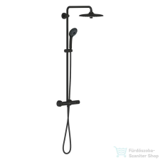Grohe VITALIO Joy 260 termosztátos zuhanyrendszer polccal,phantom black 26403KF2 (26403KF2) csaptelep