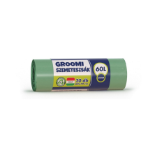 Groomi Szemeteszsák 60 Literes Zöld - 20Db tisztító- és takarítószer, higiénia