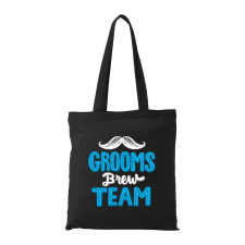 Grooms brew team - Bevásárló táska fekete ajándéktárgy