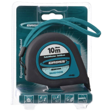 GROSS 10mx25mm professional mágneses mérőszalag gumis akasztóvég (31105) mérőműszer