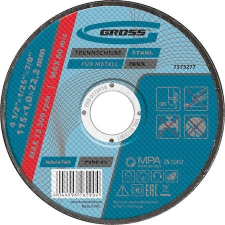 GROSS 125x1,0mm M14 Inox professional vágókorong csiszolókorong és vágókorong