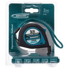 GROSS 3mx16mm professional mágneses mérőszalag gumis akasztóvég mérőműszer
