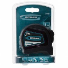 GROSS 5mx19mm professional mérőszalag kétoldalas barkácsolás, csiszolás, rögzítés