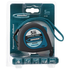 GROSS 5mx25mm professional mágneses mérőszalag gumis akasztóvég mérőműszer