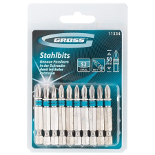 GROSS PH1 X 50mm Bit készlet professional 10db/csomag bitfej készlet