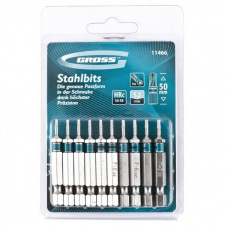GROSS TORX 10x50mm 10db professional bit S2 acél bitfej készlet