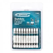GROSS TORX 40x50mm 10db professional bit S2 acél bitfej készlet