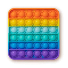 GROSSMAN Rainbow Push Popper stresszoldó játék - Négyzet társasjáték