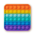 GROSSMAN Rainbow Push Popper stresszoldó játék - Négyzet (SV21229) (SV21229)