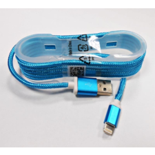  GSM0477C USB kábel iPhone/iPad-hez, lightning kábel, szövet borítással, kék tablet kellék