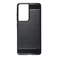GSMLIVE Carbon Fiber Samsung G998 Galaxy S21 Ultra 5G fekete szilikon tok tok és táska