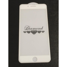 GSMLIVE Diamond iPhone 7 Plus / 8 Plus (5,5&quot;) fehér-ezüst 3D előlapi üvegfólia mobiltelefon kellék