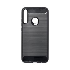 GSMLIVE Huawei P40 Lite E / Y7P szilikon tok, fekete, Carbon fiber tok és táska