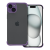 GSMLIVE iPhone 15 Plus (6.7") keret tok, TPU tok, kameravédelem, sötétlila, Mini Bumpers