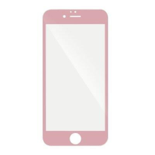 GSMLIVE iPhone 6 6S (4,7&quot;) előlapi üvegfólia, edzett, hajlított, rose gold keret, 5D Full Glue mobiltelefon kellék