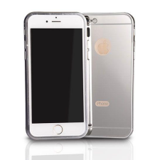 GSMLIVE Samsung G920 Galaxy S6 ezüst alumínium bumper tükrös hátlaptok tok és táska